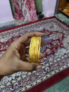 Set of Elegant Gold Bangles
