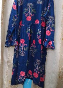 Beautiful Blue Floral Print Kurta