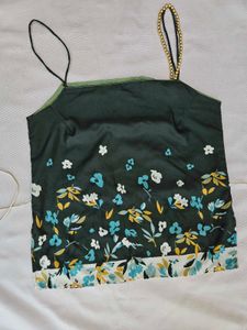 Y2K top with beaded strap