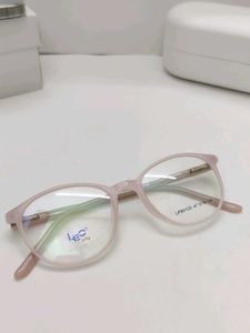 Stylish Round Light Pink Eyeglasses