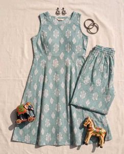 Elegant Teal Kurta Set