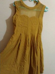 Mustard Sleeveless Dress