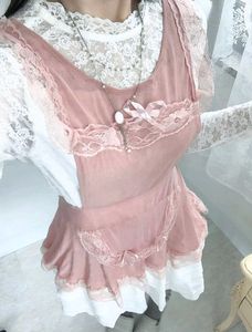 cute Lace-Trimmed Sheer Maid Apron Lingerie S