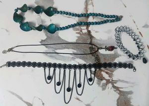 Gothic & Beaded Necklace Set