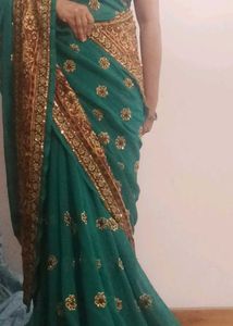 Green Saree (Free delivery)