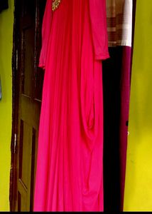 Pink Embellished Maxi Dress