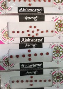 Aishwarya Bindi Red Stones