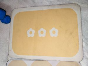 3 Cute Flower Design Mat
