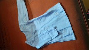 Light Blue Embroidered Kurta