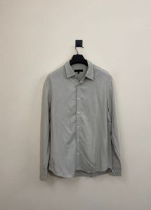 Light Grey Button-Up Shirt