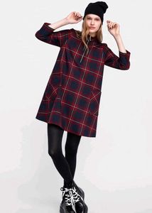 Zara Plaid Tunic Dress