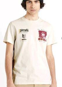 celio Attack on Titan crew neck Graphic T-Shirt