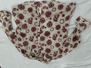 Floral Print Button-Up Shirt
