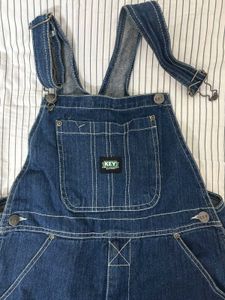 Vintage Denim Overalls Shorts