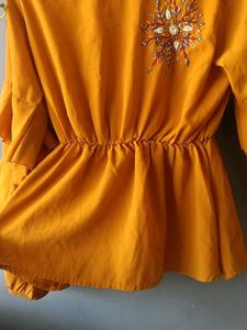 Stylish Mustard Top