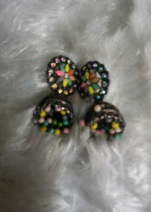 Colorful Jhumka Earrings