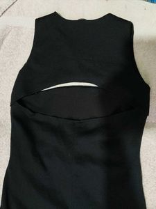 Uptownie Stretchable Ribbed Bandage Dress