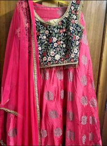 combo green Lehenga&amp;pink lehanga