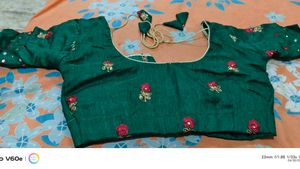 Beautiful Maroon Embroidered Saree