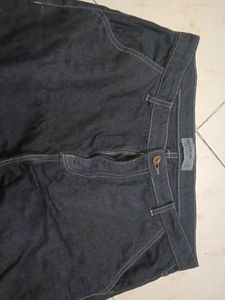 Men's Dark Wash Cargo Jeans