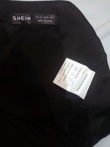 SHEIN Black Ruched Bust Crop Cami Top