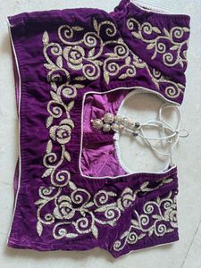 Purple Embellished Blouse