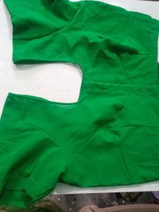 Green Saree Blouse