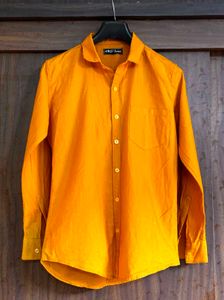 Men's Mustard Yellow Casual Shirt