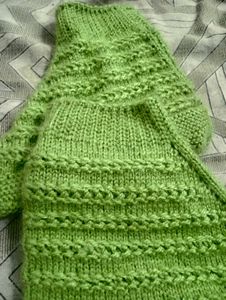 Green Knit Socks