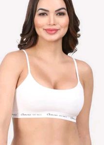 Comfortable White Sports Bra