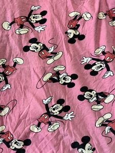Pink Mickey Mouse Graphic Sweatshirt