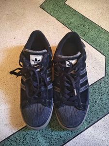 Adidas Superstar Vulc Black Suede Shoes