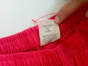 Vibrant Red cotton trouser. pant