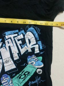 chic Black Skater T-Shirt