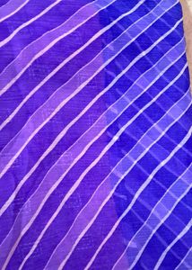 🎀🎀Vibrant Purple Leheriya Saree