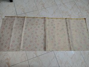 Elegant Floral Embellished 1m Fabric