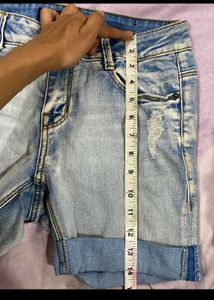 Light Wash Denim Shorts