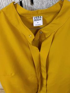 Vera Moda Mustard Yellow Top