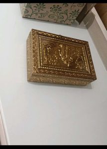 Antique Gold Embossed Box