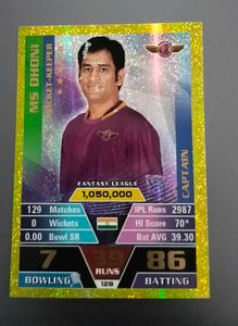 Virat Kohli And Ms Dhoni Gold Cards