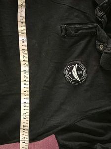 Men's Black Graphic Polo Shirt