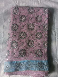 Embellished Lavender Saree