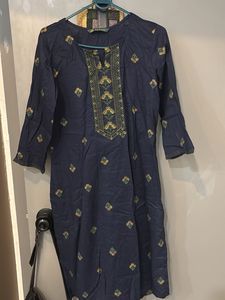 Stylish Navy Blue Kurta