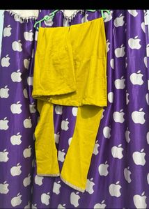 Yellow Sequinned Lehenga Choli Set
