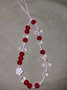 Beaded Charms with Flower Accents