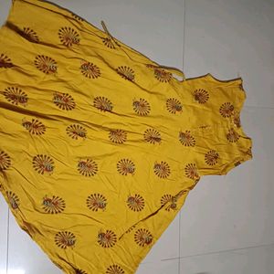 Pure Cotton Soft Material Sleeveless Gown Top