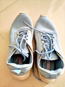 original Puma Blue Mesh Sneakers (used for trekkin