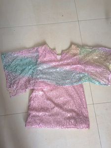 Sparkling Rainbow Sequin dress