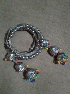 Silver Jhumka Bangles
