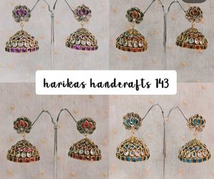 Exquisite Kundan Jhumka Earrings one pair